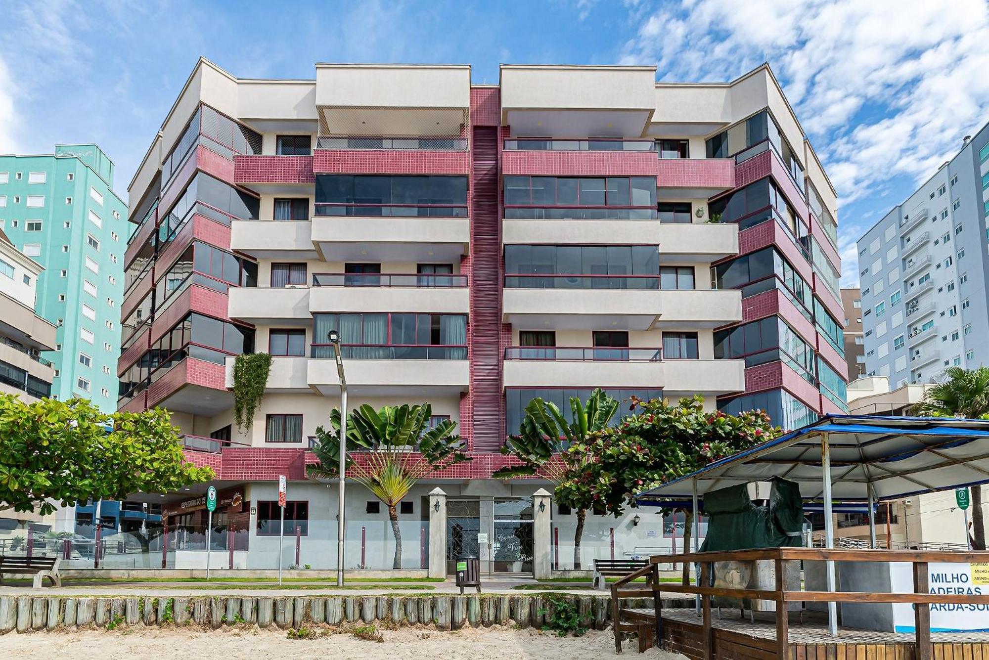 Apto Pe Na Areia Vista Mar Em Meia Praia Evb308 Itapema Εξωτερικό φωτογραφία